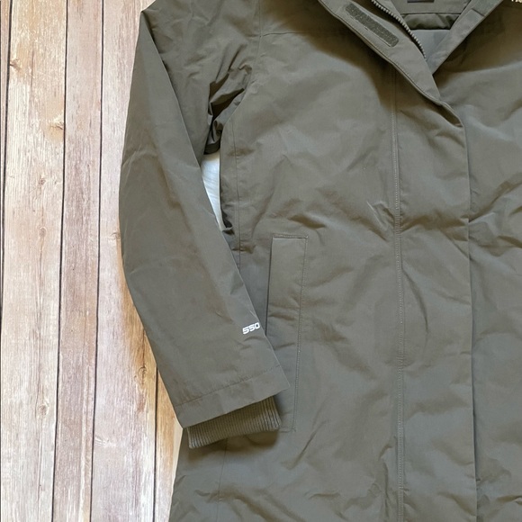 The North Face Women’s Arctic Parka Coat In New Taupe Green - Picture 3 of 8
